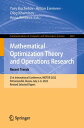 Mathematical Optimization Theory and Operations Research: Recent Trends 21st International Conference, MOTOR 2022, Petrozavodsk, Russia, July 2 6, 2022, Revised Selected Papers【電子書籍】