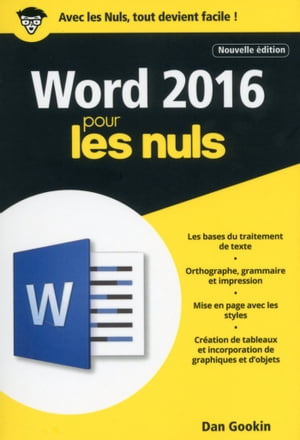 Word 2016 2e édition Poche Pour les Nuls