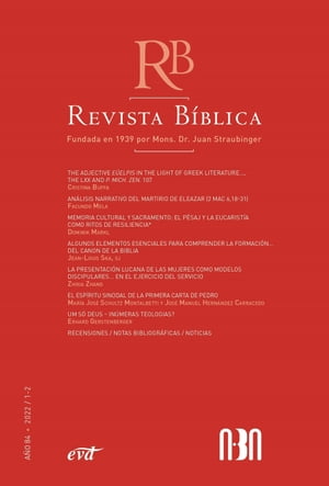 Revista B?blica 2022/1-2 - A?o 84【電子書籍