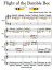 Flight of the Bumble Bee Beginner Piano Sheet Music with Colored Notes