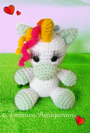 Crochet pattern of flipp, the unicorn