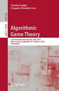 Algorithmic Game Theory 12th International Symposium, SAGT 2019, Athens, Greece,...