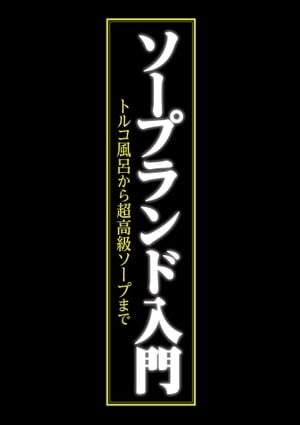 ソープランド入門　〜トルコ風呂から超高級ソープまで〜