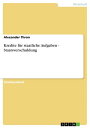 ＜p＞Studienarbeit aus dem Jahr 2004 im Fachbereich VWL - Finanzwissenschaft, Note: 1.3, Universit?t Trier, 22 Quellen im Literaturverzeichnis, Sprache: Deutsch, Abstract: ' Die Geschichte der Existenz von Staatswesen ist gleichzeitig eine Geschichte der Staatsverschuldung'. In Deutschland wurde Mitte der siebziger Jahre im Zuge der raschen und hohen Zunahme der ?ffentlichen Verschuldung die wirtschaftspolitische Diskussion erneut belebt; und heute steigt die Aktualit?t und Relevanz des Themas der Staatsfinanzen im gleichen Ma?e wie ihre angespannte Lage. Dabei gibt es zum Thema Staatsverschuldung ein ausgepr?gtes F?r und Wider. Die Spannweite der Ansichten reicht von der Aussage Ricardos, die ?ffentliche Verschuldung sei 'eine der schrecklichsten Geiseln, die je zur Plage der Nation erfunden wurde', bis zur viel zitierten Einsch?tzung Lorenz von Steins: 'Ein Staat ohne Staatsverschuldung tut entweder zu wenig f?r die Zukunft, oder er fordert zuviel von seiner Gegenwart'. Die Zielsetzung der vorliegenden Arbeit soll sein, die verschiedensten Facetten der deutschen Situation zum Thema Staatsverschuldung in angemessener und wirtschaftspolitischer Neutralit?t zu beleuchten und daraus handlungspolitische Ans?tze zu ihrer R?ckf?hrung abzuleiten. Daher sollen die in Punkt 2 vorgestellten Definitionen und Begriffe eine Hilfe zum weiteren Verst?ndnis der Arbeit darstellen. Punkt 3 beschreibt in den Grundz?gen die Entwicklung der deutschen Situation bis hin zur gegenw?rtigen Lage, wobei auch auf das Verh?ltnis von Bund- L?ndern- Gemeinden und die Zusammensetzung der Gl?ubigerseite eingegangen wird. Anschlie?end kommen in Punkt 4 die Gr?nde f?r die stetig steigende Verschuldung zur Sprache, die durch die in Punkt 5 aufgezeigten Restriktionen begrenzt ist. Um die in Punkt 6 er?rterten Folgen einzuschr?nken, befasst sich der letzte thematische Block mit der Frage, ob und in wie weit es m?glich ist, den Schuldenberg abzubauen. Das Fazit am Ende soll einen Ausblick auf die zuk?nftige Entwicklung geben.＜/p＞画面が切り替わりますので、しばらくお待ち下さい。 ※ご購入は、楽天kobo商品ページからお願いします。※切り替わらない場合は、こちら をクリックして下さい。 ※このページからは注文できません。