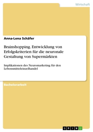 Brainshopping. Entwicklung von Erfolgskriterien für die neuronale Gestaltung von Supermärkten