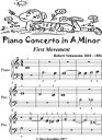 Piano Concerto In A Minor 1st Mvt Beginner Piano