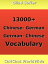 13000+ Chinese - German German - Chinese Vocabulary