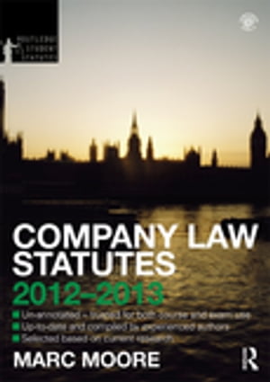 Company Law Statutes 2012-2013