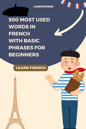500 Most Used Words in French With Basic Phrases for Beginners【電子書籍】[ lingoXpress ]