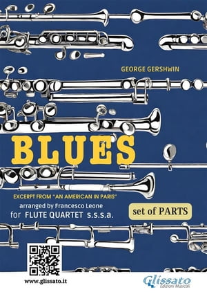 Flute Quartet "Blues" by Gershwin - set of parts