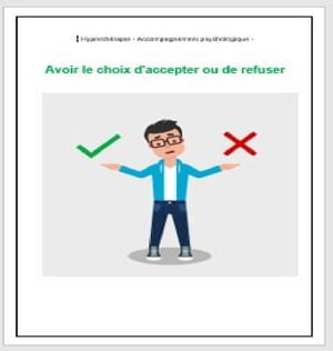 Avoir le choix d'accepter ou de refuser