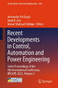 Recent Developments in Control, Automation and Power Engineering Select Proceedi...