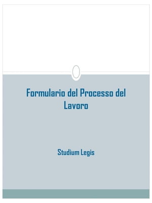 Formulario del Processo del Lavoro