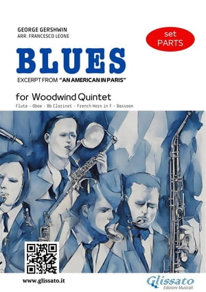 Woodwind Quintet "Blues" by Gershwin (set parts)