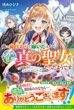 妹の身代わりで嫁いだはずが、どうやら私が真の聖女だったようです~自由気ままなスローライフを満喫しているのでほっといてください!~
