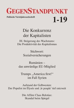 GegenStandpunkt 1-19 Politische Vierteljahreszeitschrift【電子書籍】