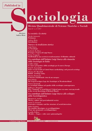 Intellettuali in una societ? in trasformazione: il dibattito culturale Published in Sociologia n. 2/2017. Rivista quadrimestrale di Scienze Storiche e Sociali. Sturzo e la tradizione storica