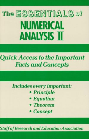 ŷKoboŻҽҥȥ㤨Numerical Analysis II EssentialsŻҽҡ[ The Editors of REA ]פβǤʤ885ߤˤʤޤ