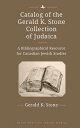 ＜p＞Gerald K. Stone has collected books about Canadian Jewry since the early 1980s. This volume is a descriptive catalog of his Judaica collection, comprising nearly 6,000 paper or electronic documentary resources in English, French, Yiddish, and Hebrew. Logically organized, indexed, and selectively annotated, the catalog is broad in scope, covering Jewish Canadian history, biography, religion, literature, the Holocaust, antisemitism, Israel and the Middle East, and more. An introduction by Richard Menkis discusses the significance of the Catalog and collecting for the study of the Jewish experience in Canada. An informative bibliographical resource, this book will be of interest to scholars and students of Canadian and North American Jewish studies.＜/p＞画面が切り替わりますので、しばらくお待ち下さい。 ※ご購入は、楽天kobo商品ページからお願いします。※切り替わらない場合は、こちら をクリックして下さい。 ※このページからは注文できません。