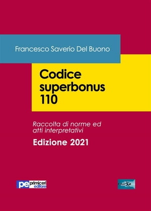Codice superbonus 110 - Edizione 2021