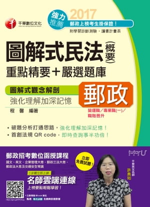 106年圖解式民法(含概要)重點精要+嚴選題庫[郵政招考](千華)【電子書籍】[ 程馨 ]