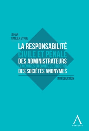 La responsabilité civile et pénale des administrateurs et membres du Comité de direction des sociétés anonymes