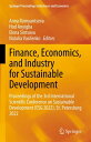 Finance, Economics, and Industry for Sustainable