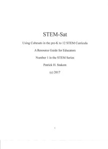 STEM Sat Using cubesats in the pre-K to 12 STEM Curricula【電子書籍】[ Patrick Stakem ]