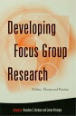 Developing Focus Group Research Politics, Theory and Practice【電子書籍】