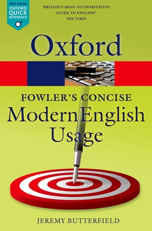 ＜p＞Fowler's Concise Dictionary of Modern English Usage is an invaluable reference work that offers the best advice on English usage. Known in previous editions as the 'Pocket Fowler', this third edition is a descendant of the original 1926 edition of A Dictionary of Modern English Usage by Henry Fowler. Based on the unrivalled evidence and research of the Oxford Languages Programme, the new edition answers your most frequently asked questions about language use. Should you use a split infinitive, or a preposition at the end of a sentence? Is it infer or imply? Who or whom? What are the main differences between British and American English? Over 4,000 entries offer clear recommendations on issues of grammar, pronunciation, spelling, confusable words, and written style. Real examples are drawn from OUP's vast database of classic and contemporary literary sources, newspapers and magazines, and the Internet. Jeremy Butterfield has judiciously revised the text to reflect the English usage practices and con＜/p＞画面が切り替わりますので、しばらくお待ち下さい。 ※ご購入は、楽天kobo商品ページからお願いします。※切り替わらない場合は、こちら をクリックして下さい。 ※このページからは注文できません。
