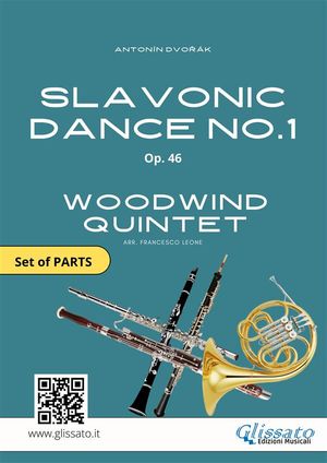 Woodwind Quintet: Slavonic Dance no.1 by Dvořák (set of parts)