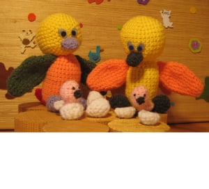 Famille oiseau amigurumi