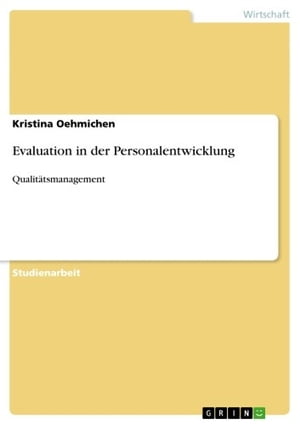 Evaluation in der Personalentwicklung