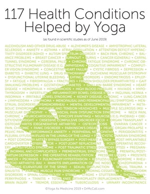 117 Health Conditions Helped by Yoga (as Shown in Scientific Studies)