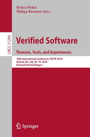 Verified Software. Theories, Tools, and Experime