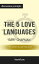 Summary: “The 5 Love Languages: The Secret to Love that Lasts" by Gary Chapman - Discussion Prompts