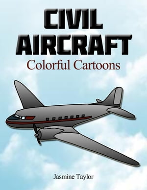 Civil Aircraft Colorful Cartoons