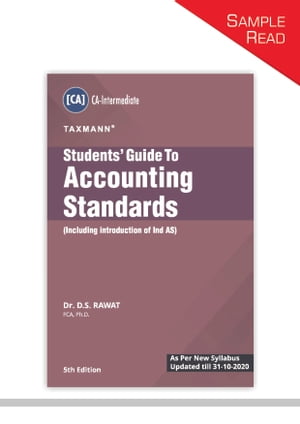 Taxmann's Students' Guide to Accounting Standards – Including Introduction of Ind AS