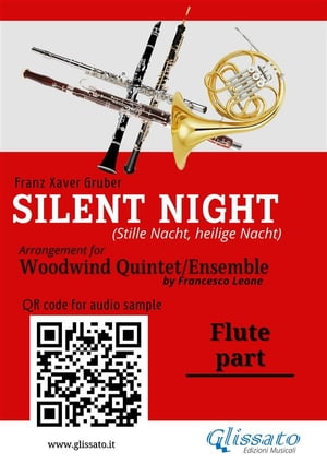 Flute part of "Silent Night" for Woodwind Quintet/Ensemble