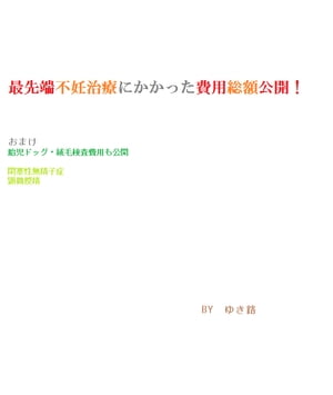 最先端不妊治療にかかった費用公開