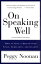 On Speaking Well