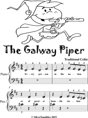 Galway Piper Beginner Piano Sheet Music Tadpole Edition