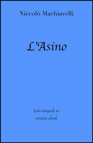 L'Asino di Niccolò Machiavelli in ebook