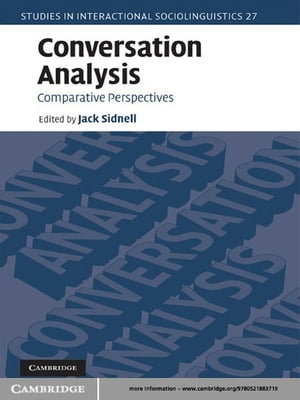 Conversation Analysis Comparative PerspectivesŻҽҡ