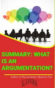 ＜p＞The ARGUMENT is basically a PROCESS in which elements of judgment are presented in favor of an explanation. An Argument is a series of connected statements that are presented by the issuer as favorable judgments to the truth of another statement. We have summarized the essentials of THE ARGUMENT AS A SUBJECT OF STUDY, by Sonia Durand and Roberto Aguirre.＜/p＞画面が切り替わりますので、しばらくお待ち下さい。 ※ご購入は、楽天kobo商品ページからお願いします。※切り替わらない場合は、こちら をクリックして下さい。 ※このページからは注文できません。