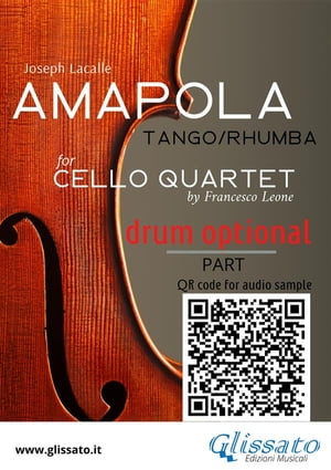 Optional Drum part of "Amapola" for Cello Quartet