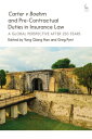 Carter v Boehm and Pre-Contractual Duties in Insurance Law A Global Perspective ...