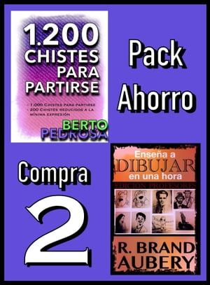 Pack Ahorro, Compra 2: 1200 Chistes para partirse, de Berto Pedrosa & Ense?a a dibujar en una hora, de R. Brand Aubery