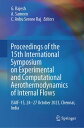 Proceedings of the 15th International Symposium on Experimental and Computational Aerothermodynamics of Internal Flows ISAIF-15, 24?27 October 2023, Chennai, India【電子書籍】