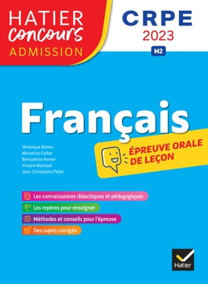 Français - CRPE 2023 - Epreuve orale d'admission